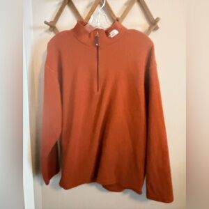 The North Face Flight Series 1/4 Zip Fleece Pullover - Rust Orange - Men’s Large